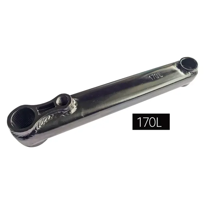 Pédalier de vélo BMX en acier chromé noir CRMO 48T * 19MM * 170MM 9/16 mi BB/Euro BB/espagnol BB/BB américain