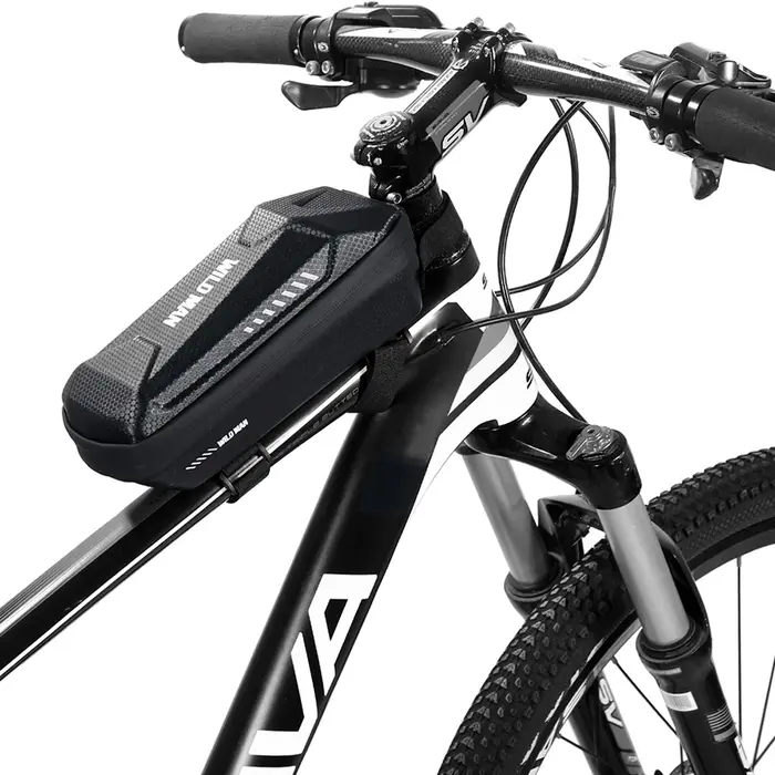 Sacs de rangement pour cadre avant de vélo VTT WILD MAN, pochette rigide imperméable