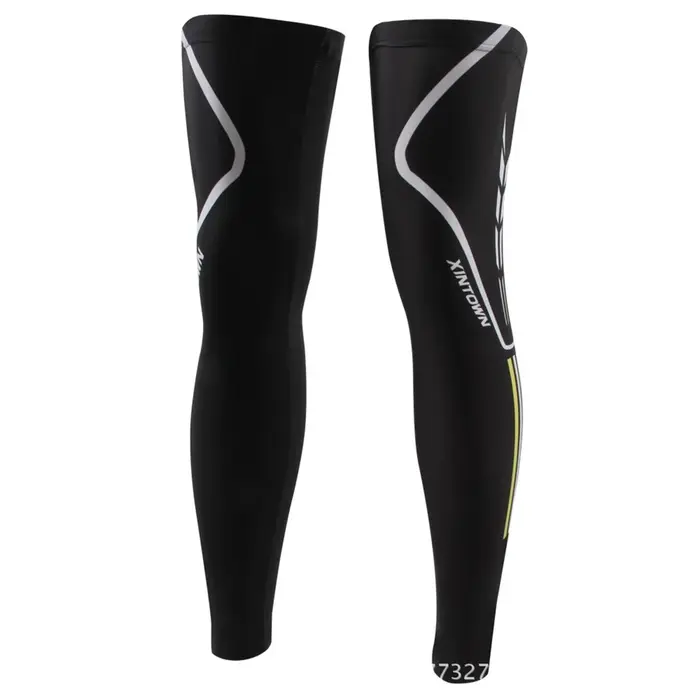 Xintown anti-dérapant jambières cyclisme protéger genou plus chaud Sport de plein air vtt vélo vélo Leggins coupe-vent cyclisme chaussettes