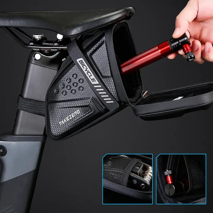 Sac de selle de vélo de grande capacité