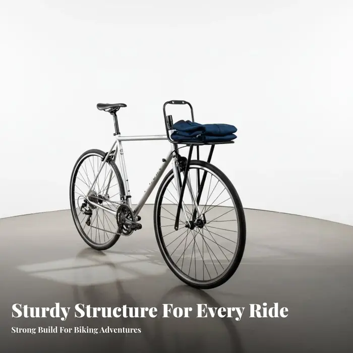 Porte-bagages avant pour vélo, porte-sacoche avant en aluminium léger, durable et robuste, idéal pour les navetteurs et les trajets quotidiens
