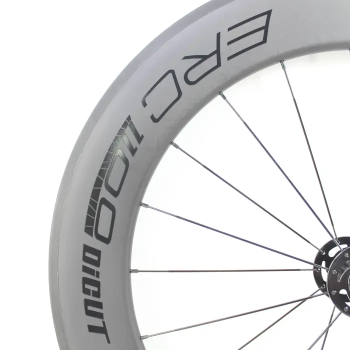 Paire de roues de vélo tubulaires en fibre de carbone 700C