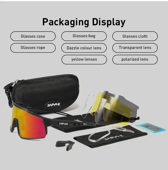 4 lentilles hommes femmes lunettes de cyclisme polarisées Sport vtt