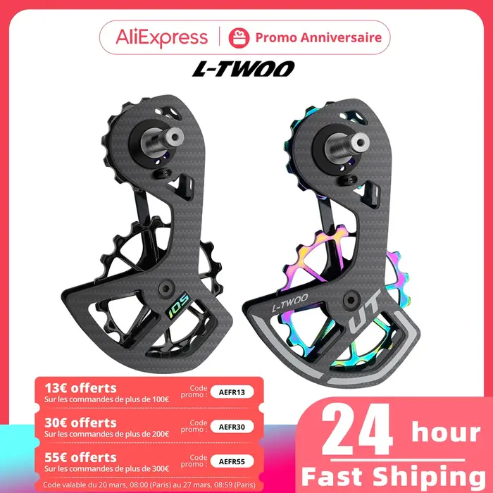 Ultegra Hatchace-Jeu de roues de poulie jockey en fibre de carbone pour vélo