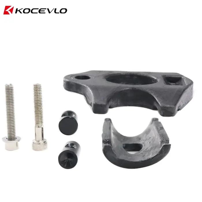 Couvercle de Base de tête de serrage de tige de selle en Fiber de carbone, accessoires pour tiges de