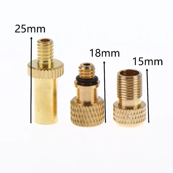 Adaptateur universel en laiton pour valve de vélo, convertisseur Presta Schrader Dunlop, adaptateur
