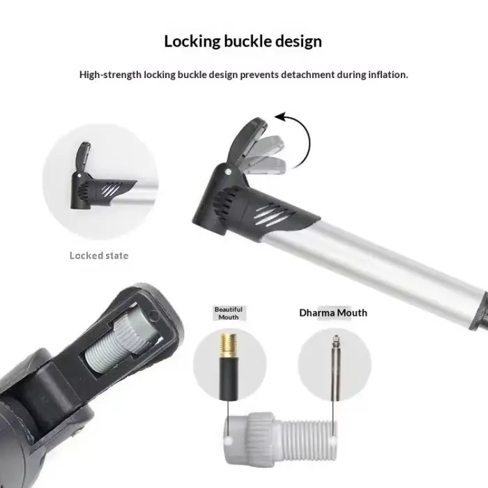 Pompe à vélo portable mini avec support