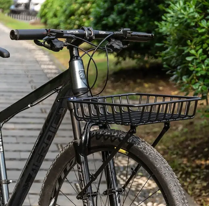 Panier de vélo support avant en alliage d'aluminium