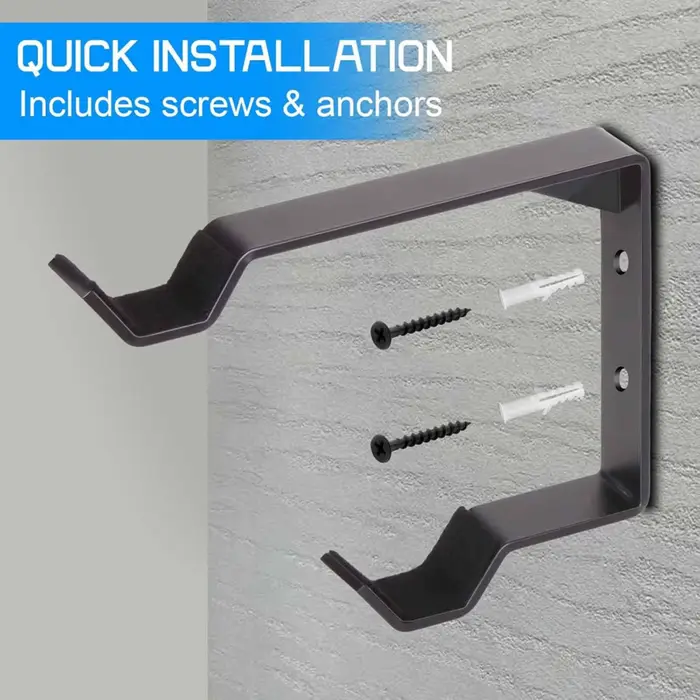 Support mural robuste en acier pour 2 pneus de vélo
