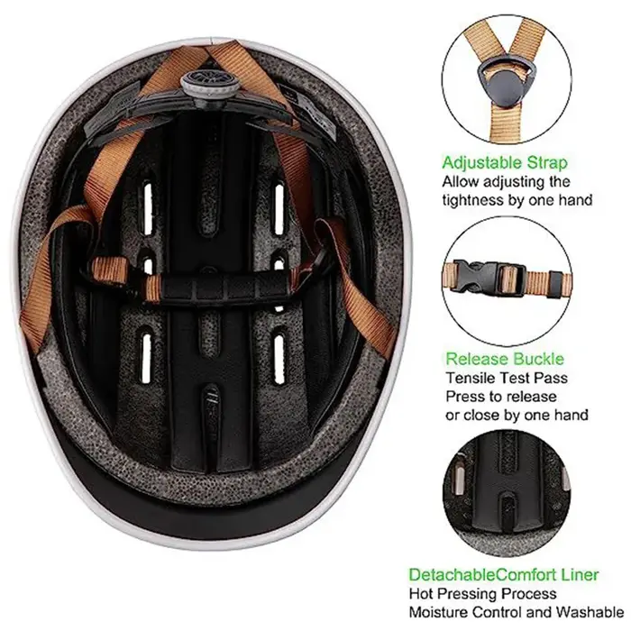 Casque de cyclisme urbain et de patinage unisexe