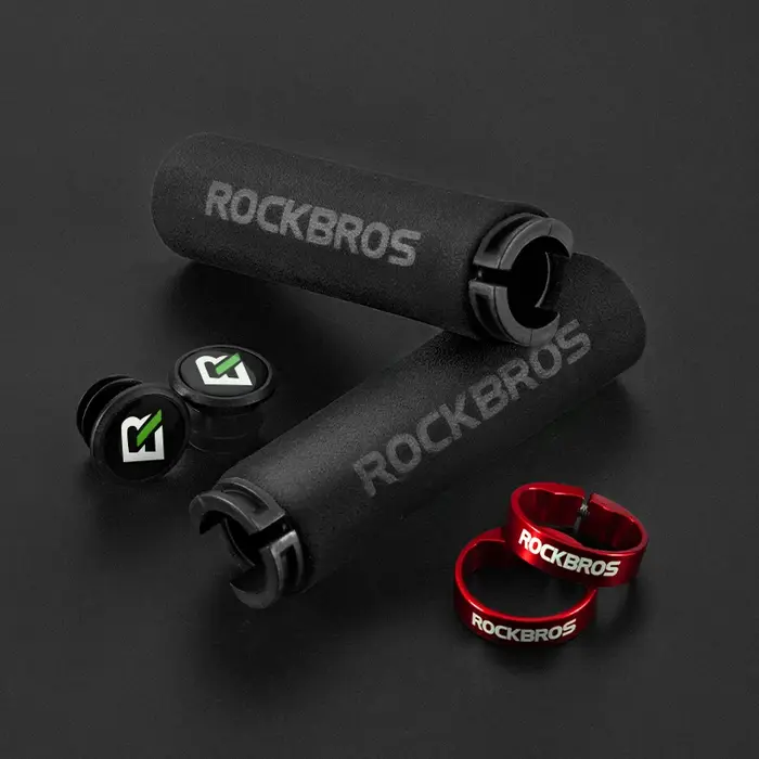 Poignées de vélo ROCKBROS antidérapantes et antichocs en éponge