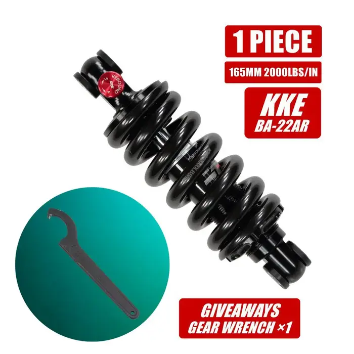 KKE 165mm 2000LBS/IN Suspension hydraulique réglable pour Scooter électrique TEVERUN BLADE GT GT + I