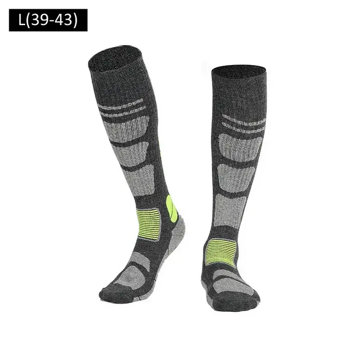 Chaussettes de cyclisme d'hiver mérinos sport Snowboard laine Ski randonnée Ski bas hommes femmes genou haute chaussette thermique