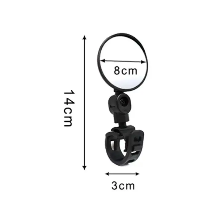 Rétroviseur grand Angle rotatif réglable pour guidon de vélo de route