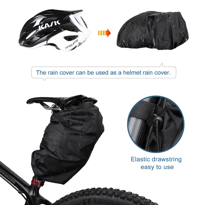 Rhinowalk – sac de selle de vélo étanche avec poche pour bouteille d'eau