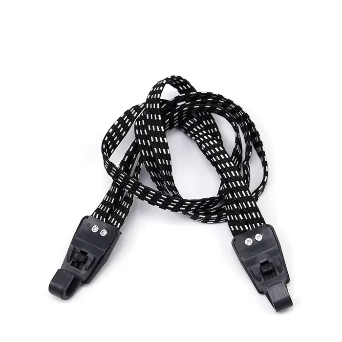 Corde à bagages de vélo avec sangles de support élastiques et boucle en caoutchouc avec crochet pour sac de vélo de montagne rouge jaune ou blanc