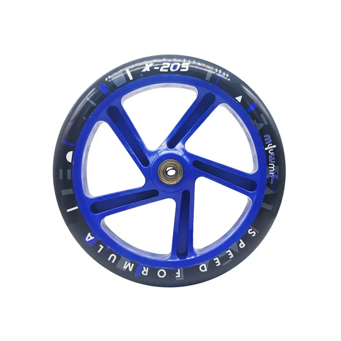 【205mm 175mm 145mm】 grandes roues de Scooter 20.5cmX4cm diamètre roue de chariot 145/175mm x 30mm PU Durable avec roulement