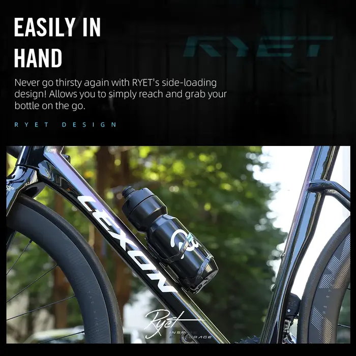 Porte-bidon de vélo RYET entièrement en carbone