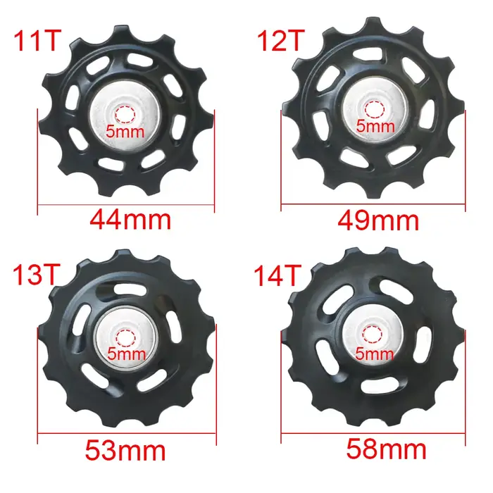 11T 12T 13T 14T roulement vtt vélo roue de guidage arrière vélo de route Jockey dérailleur arrière p