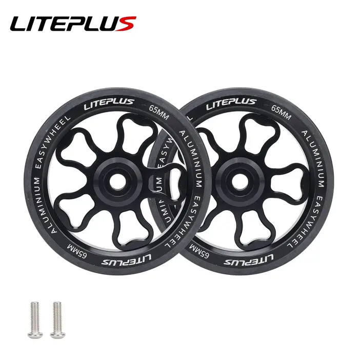LITEPLUS vélo pliant en alliage d'aluminium roue facile 70MM modifié, élargi, Peilin roue de poussée