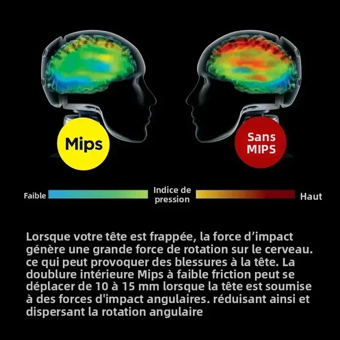 GUB 61-65 cm casque de vélo de route avec feu arrière MIPS vtt