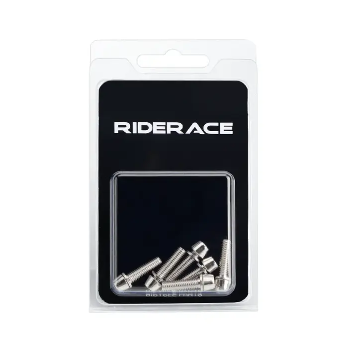 Vis de guidon de vélo M5 x 18 mm, 6 pièces/ensemble, boulons en acier inoxydable colorés plaqués tit