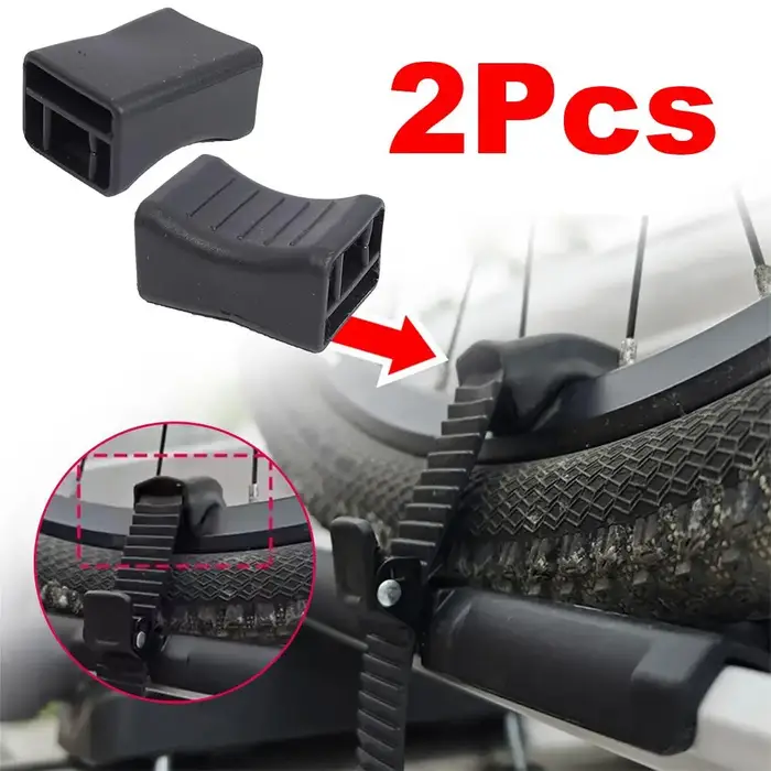 Sangles d'adaptateur de roue de vélo avec coussinets en plastique souple pour transport sécurisé sur galerie de toit et supports Thule ou Yakama