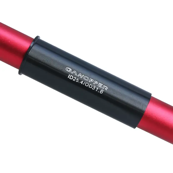 Adaptateur de tube de tige de selle en alliage d'aluminium pour vélo de montagne avec manchon de réduction et 17 coloris personnalisables