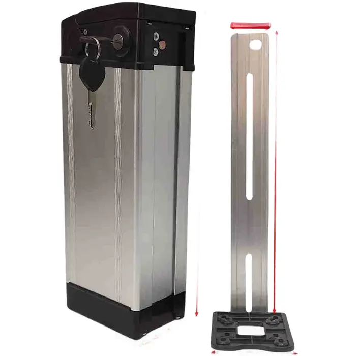 Boîte à batterie pour vélo électrique, boîtier en alliage d'aluminium 89x137 5x370mm, conception lég