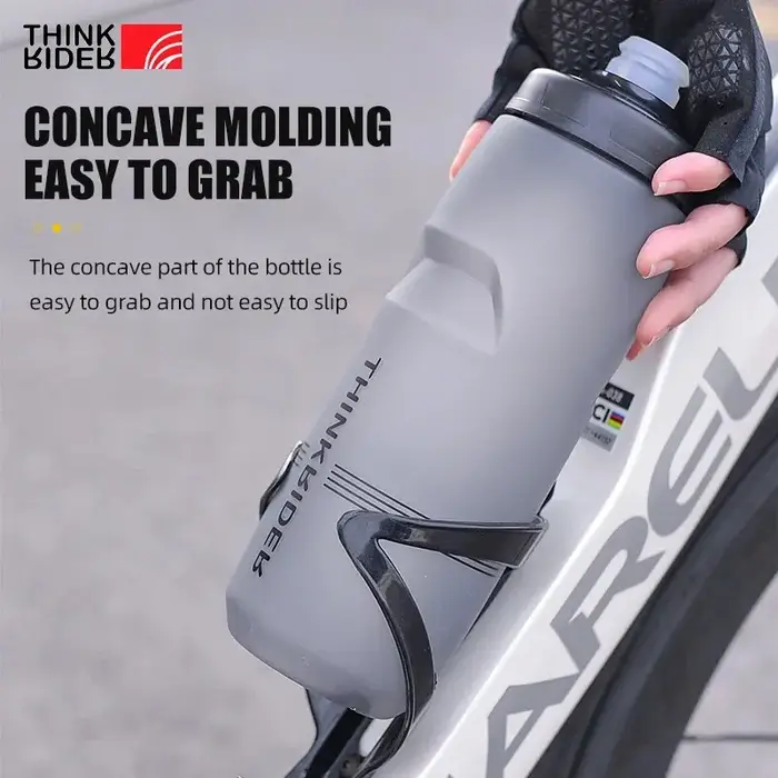 ThinkRider-Bouteille d'eau portable en plastique pour vélo, bouteille de grande capacité, 620ml, 750