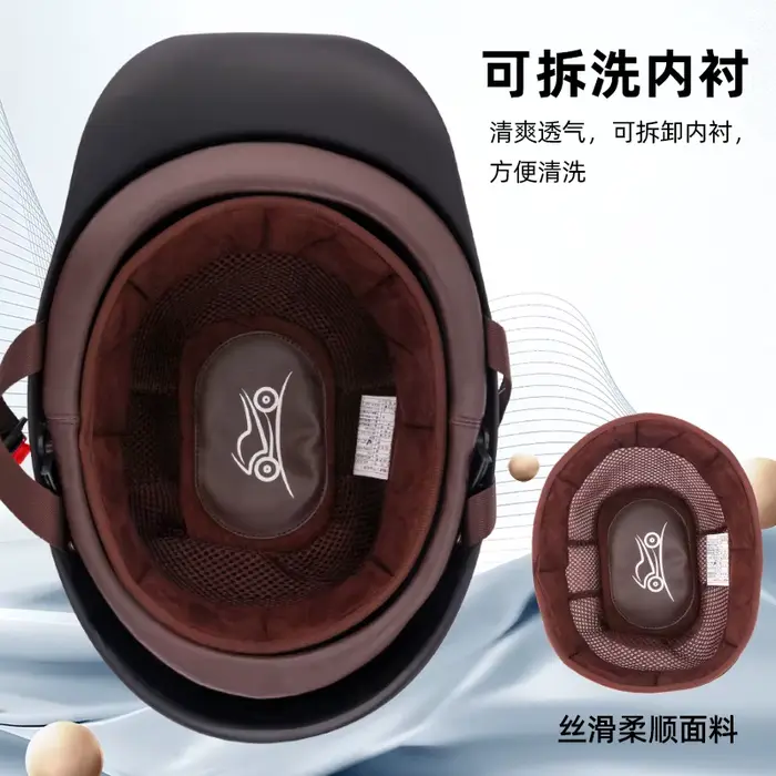 Casque demi-scooter rétro