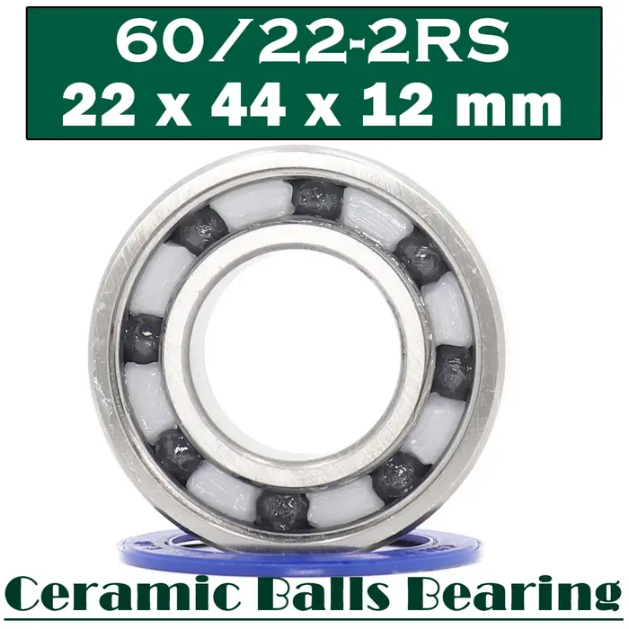 60/22 roulement en céramique hybride 22*44*12mm (1 pièce) roue avant arrière de vélo de course 60 22