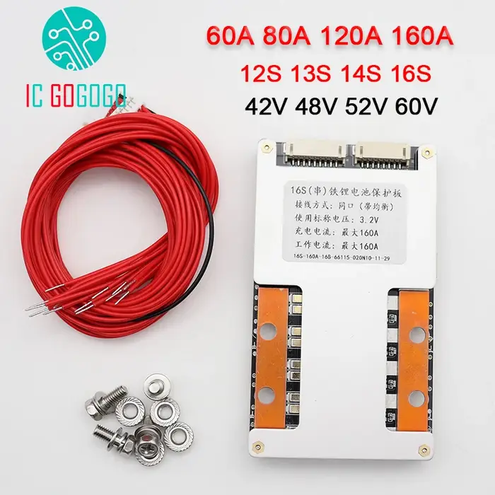 Panneau de Protection de batterie au Lithium 12s 13s 14s 16s 48V 60V