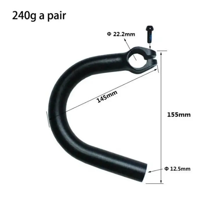 Guidon de vélo solide, barre d'étau pour cyclisme en vélos de montagne en plein air