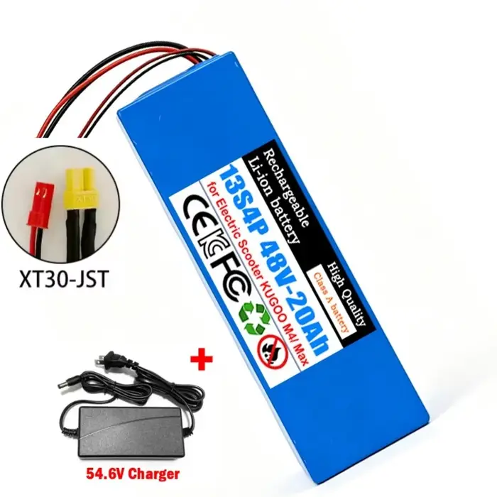 Batterie Li-ion 18650 48V 13S4P 20Ah pour trottinettes électriques avec système de protection BMS