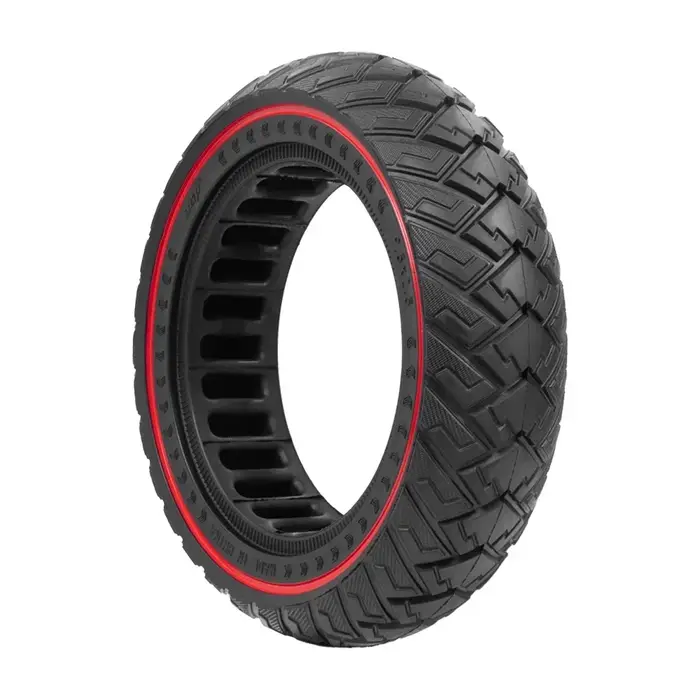 Pour Niu KQi1 KQi2 KQi3 Kickscooter 9.5x2.5 pneu solide Scooter électrique 9.5 pouces de large antidéflagrant tout-terrain motif d'aile rouge