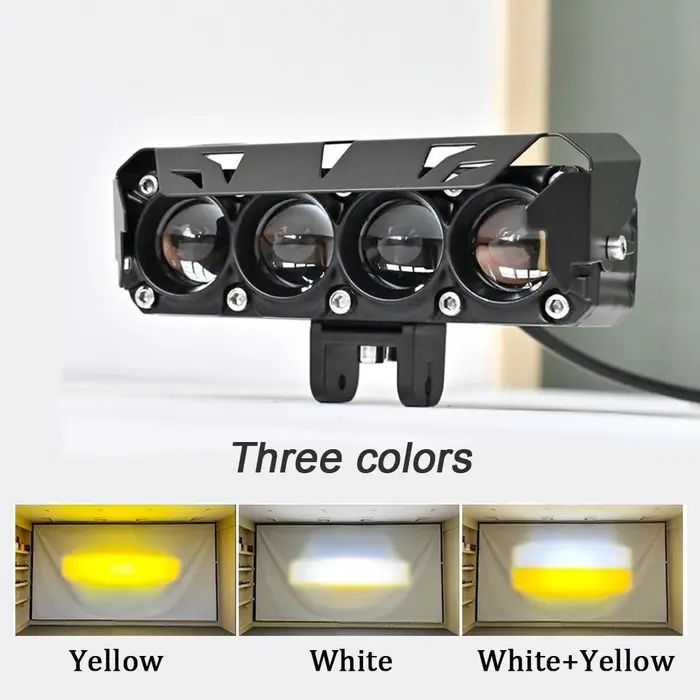 Phare avant Four EYE Spotlight 38W pour tous les scooters Dualtron Thunder Victor Spider DT3, moto modifiée avec interrupteur