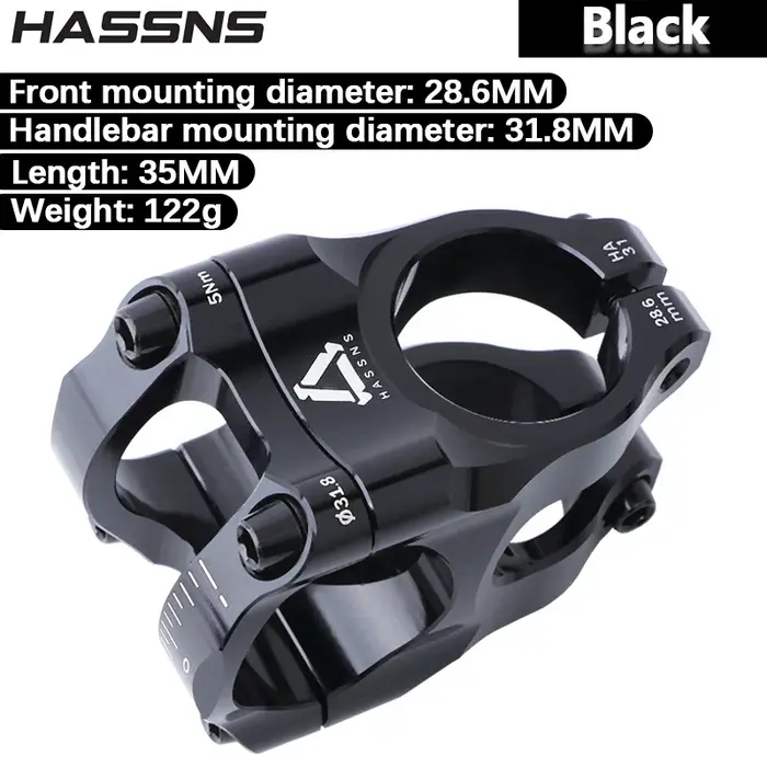 HASSNS tige de guidon vtt 31.8mm vélo de route pont de vélo de montagne puissance courte en alliage