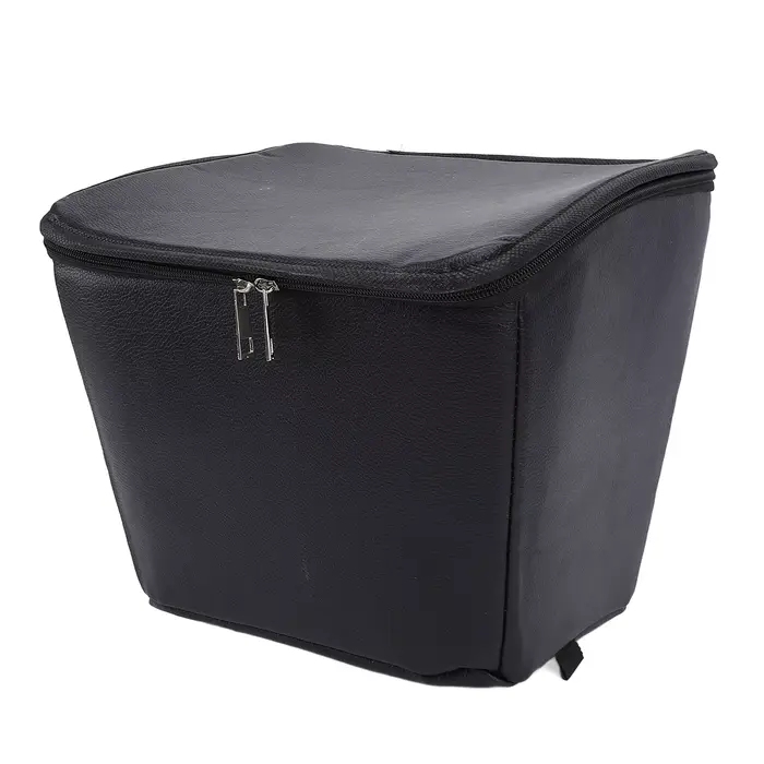 Panier de rangement avant pour vélo avec sac intérieur noir