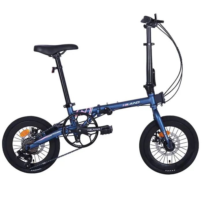 Vélo pliable en acier de 16 pouces, 8 vitesses, pour adultes, vente en gros