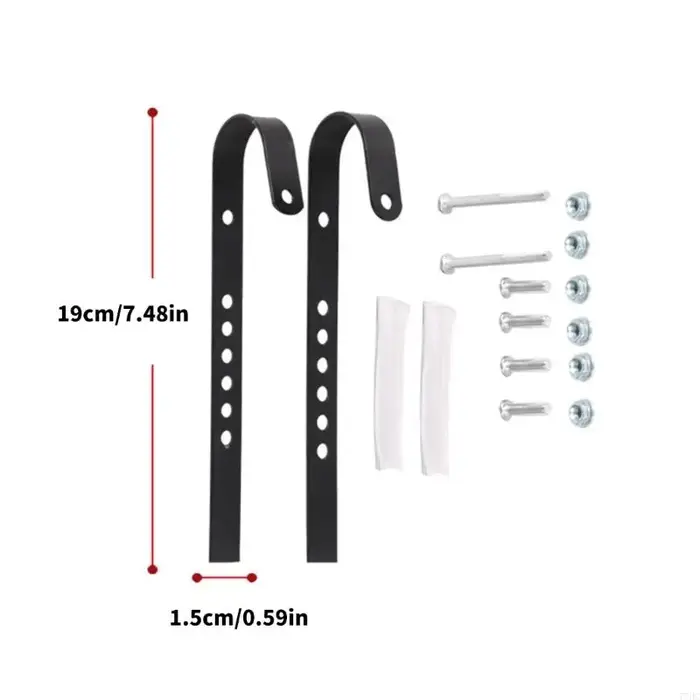 77HC Metal Bike Front Basket High Hauteur réglable Crochet rapide