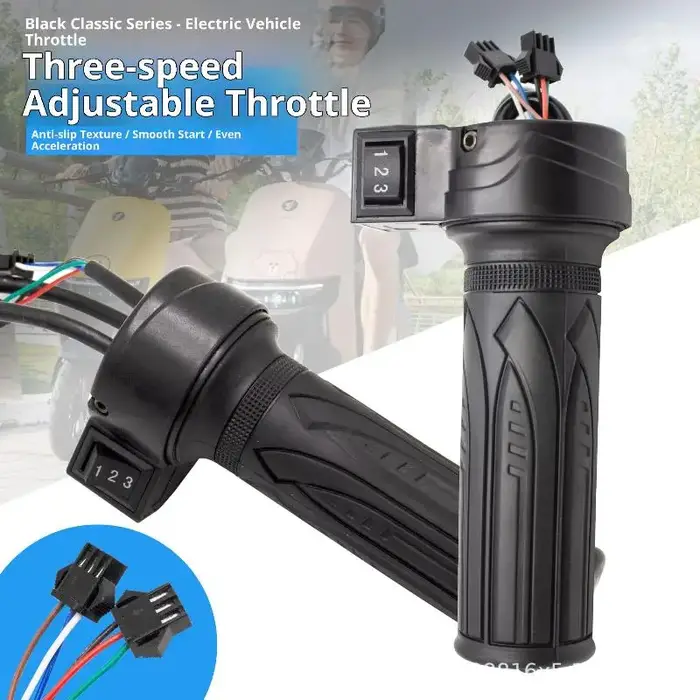 Guidon à poignée tournante à 3 vitesses pour vélo électrique, pour une expérience de conduite et un 
