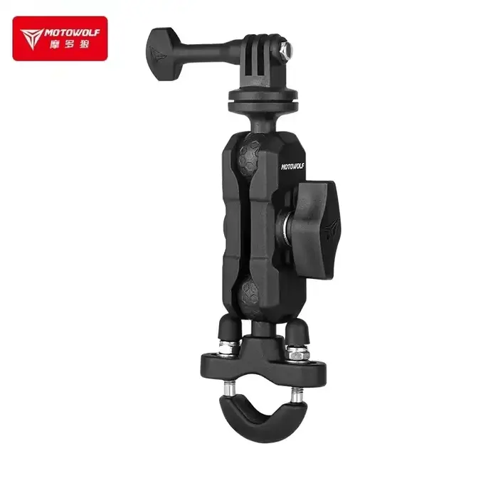 Support de caméra pour Hero8/7/6/5/4/3 +, rotatif à 360 °, pour moto, guidon, miroir