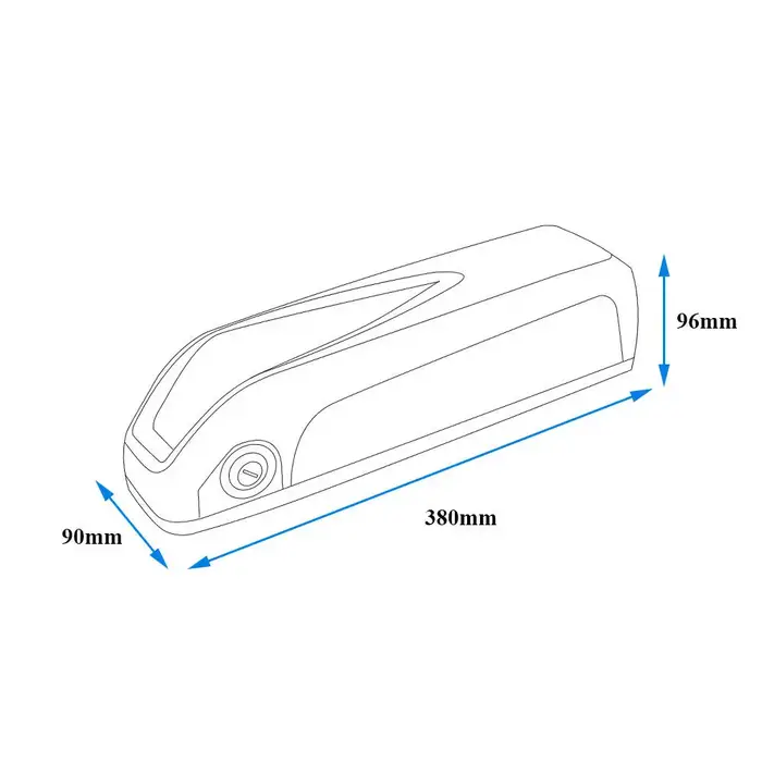 Batterie de vélo électrique Rad Power Bike Downtube 48V 52V 10.4Ah 15Ah