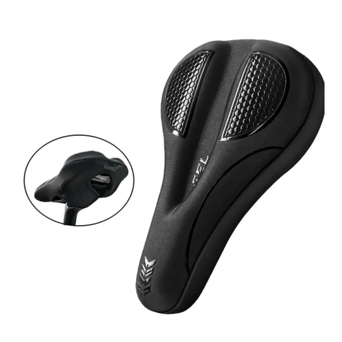 Coussin de siège de vélo confortable – Housse de selle rembourrée en gel pour exercices, vélos de mo