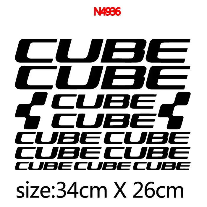 Autocollants de cadre de vélo CUBE