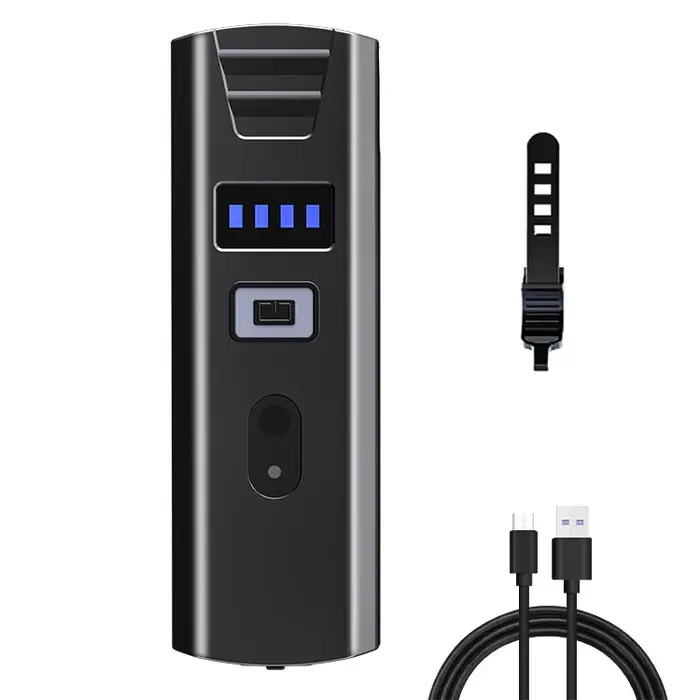 Phare avant de vélo avec batterie 18650, phare de vélo haute luminosité, capteur intelligent, rechar