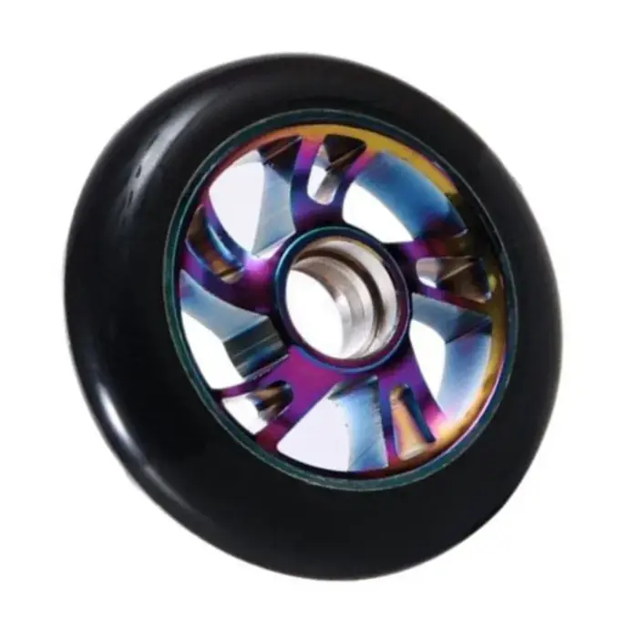 Pour les Sports extrêmes 100mm 3.9 pouces Pro roues de Scooter en alliage d'aluminium conception de moyeu de roue