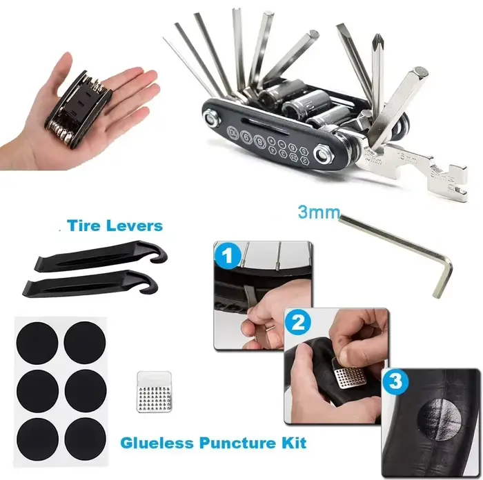 Kit d'outils de réparation de vélo