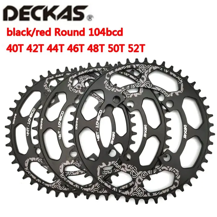 DECKAS rond 104BCD 40/42/44/46/48/50/52 T Getande vélo de montagne Wiel vtt vélo pour pédalier 8-12